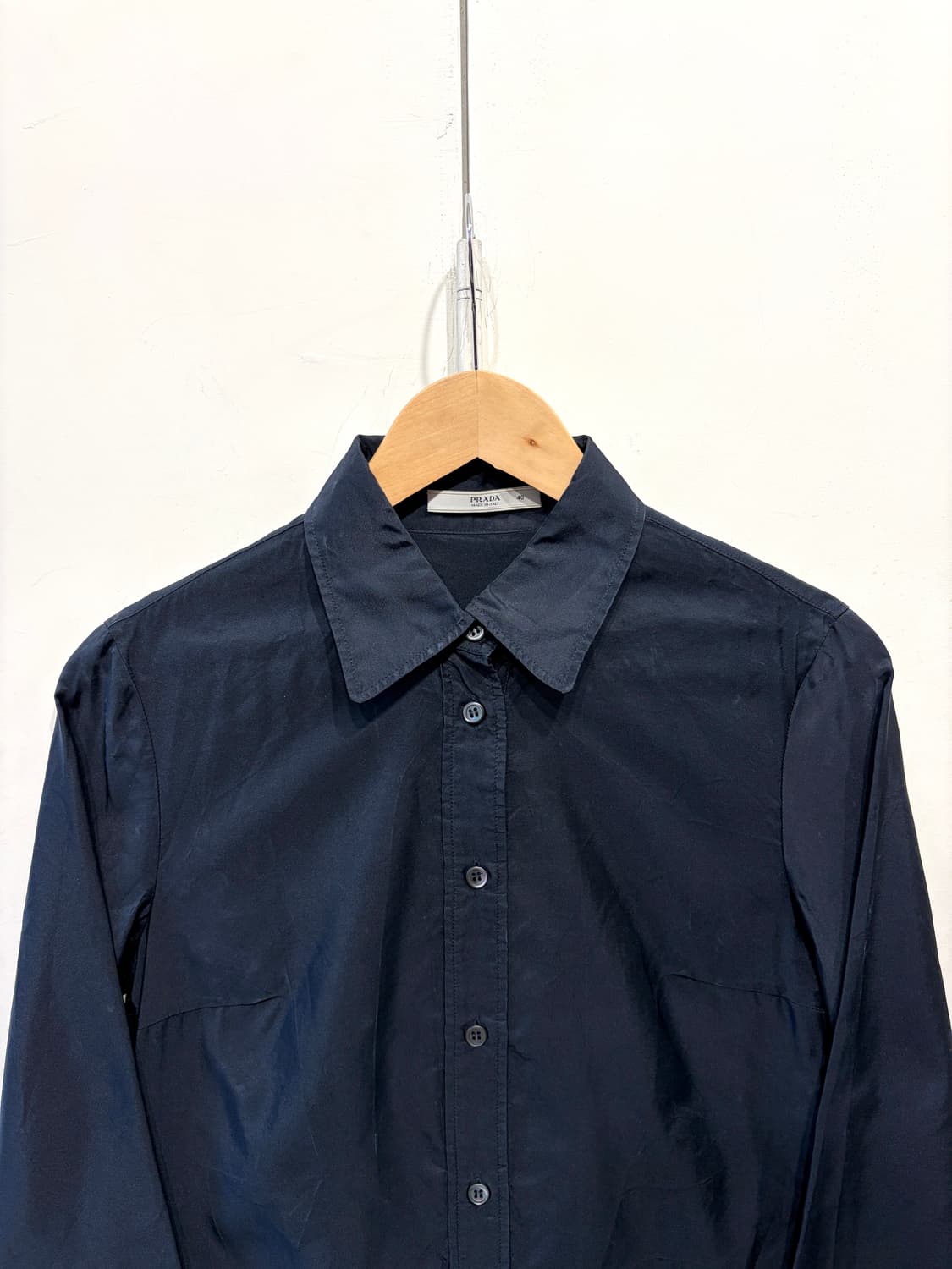 프라다 실크 버튼 업 셔츠 드레스 상품이미지3