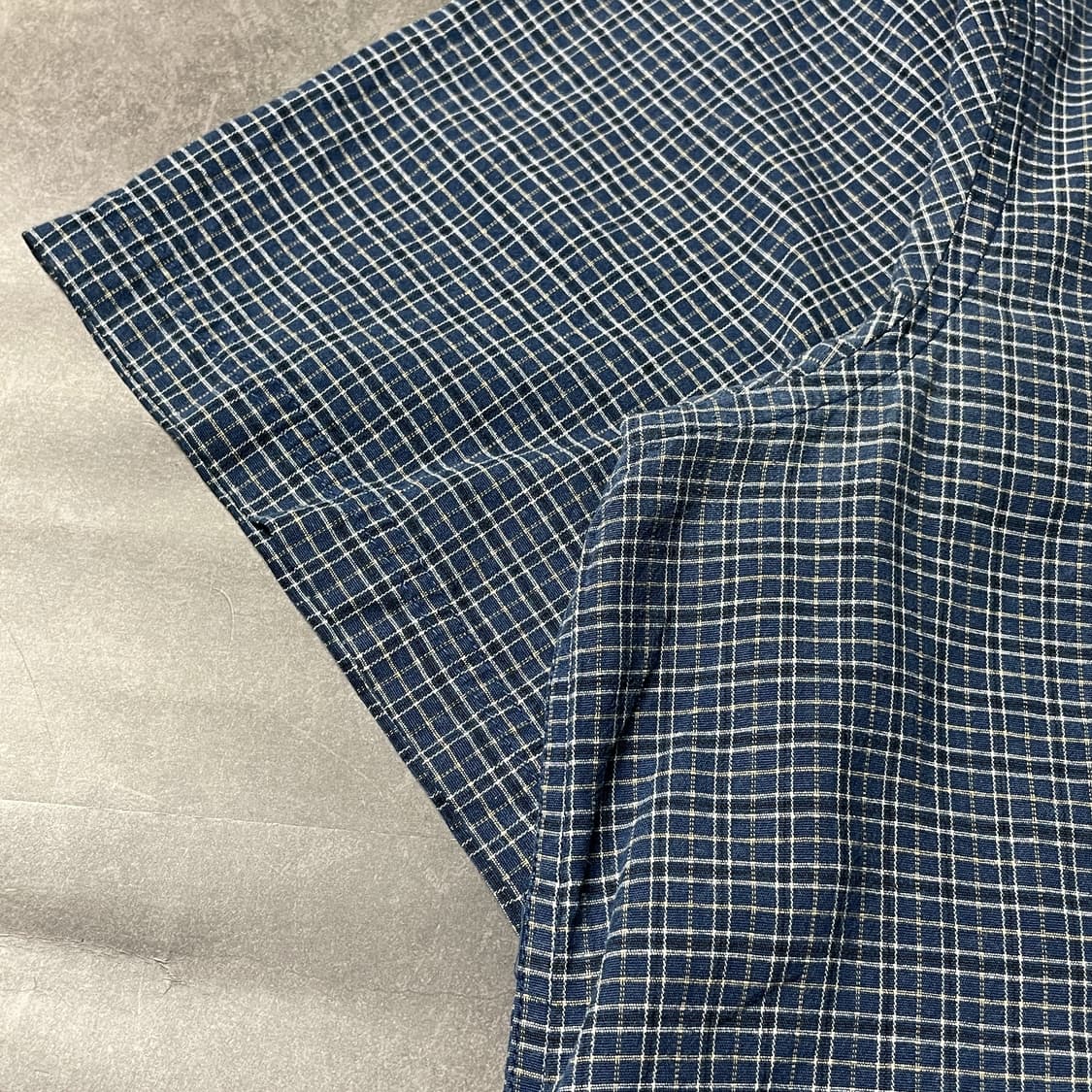 DICKIES 디키즈 빈티지 블루 체크 반팔 워크 셔츠 A00959 상품이미지6