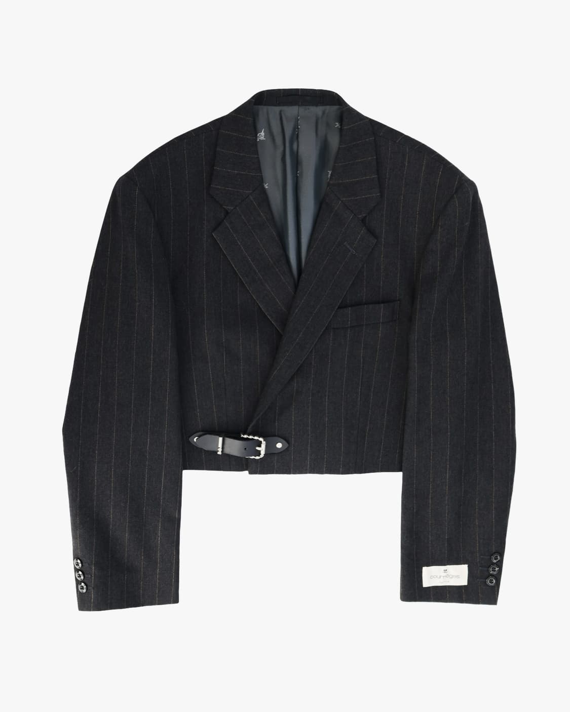 Courrèges Homme Cropped Pinstripe Jacket 상품이미지1