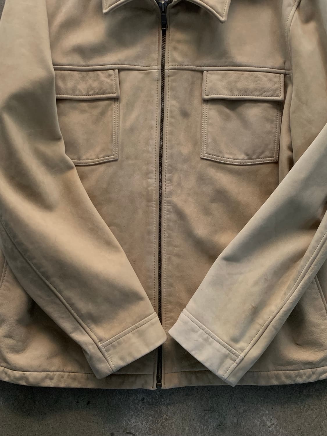2000s 초반 올드 갭 레더 자켓 상품이미지7