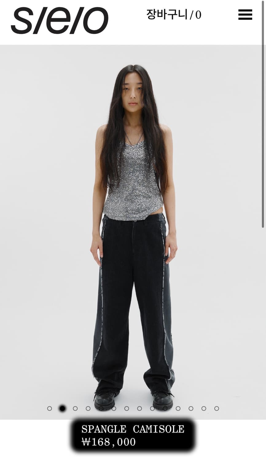 SEO 에스이오 스팽글 캐미솔 탑 스팽글나시 스팽들 뷔스티에 상품이미지2