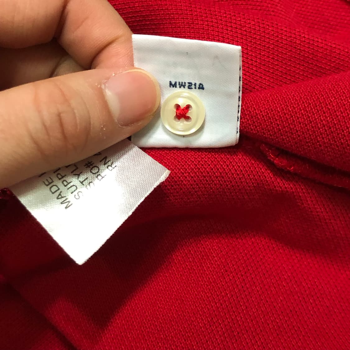 폴로 랄프로렌 빅포니 레드 럭비 카라티 상품이미지7