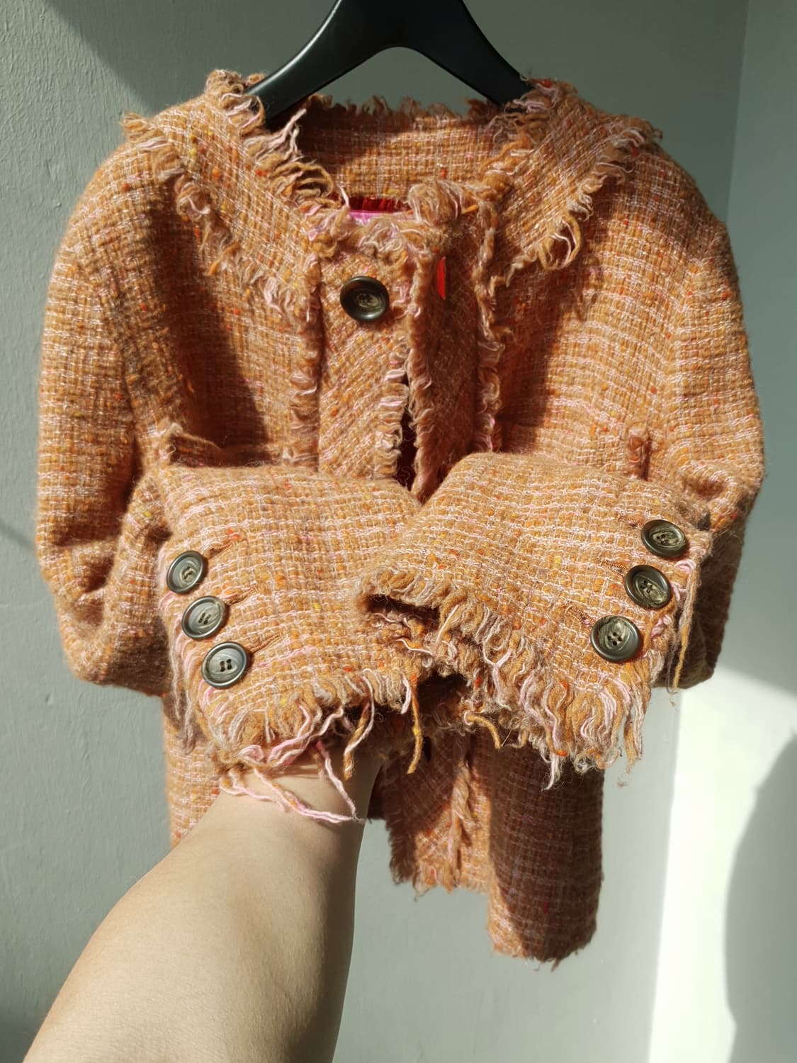 00s Junya Watanabe CDG tweed punk jk 상품이미지7