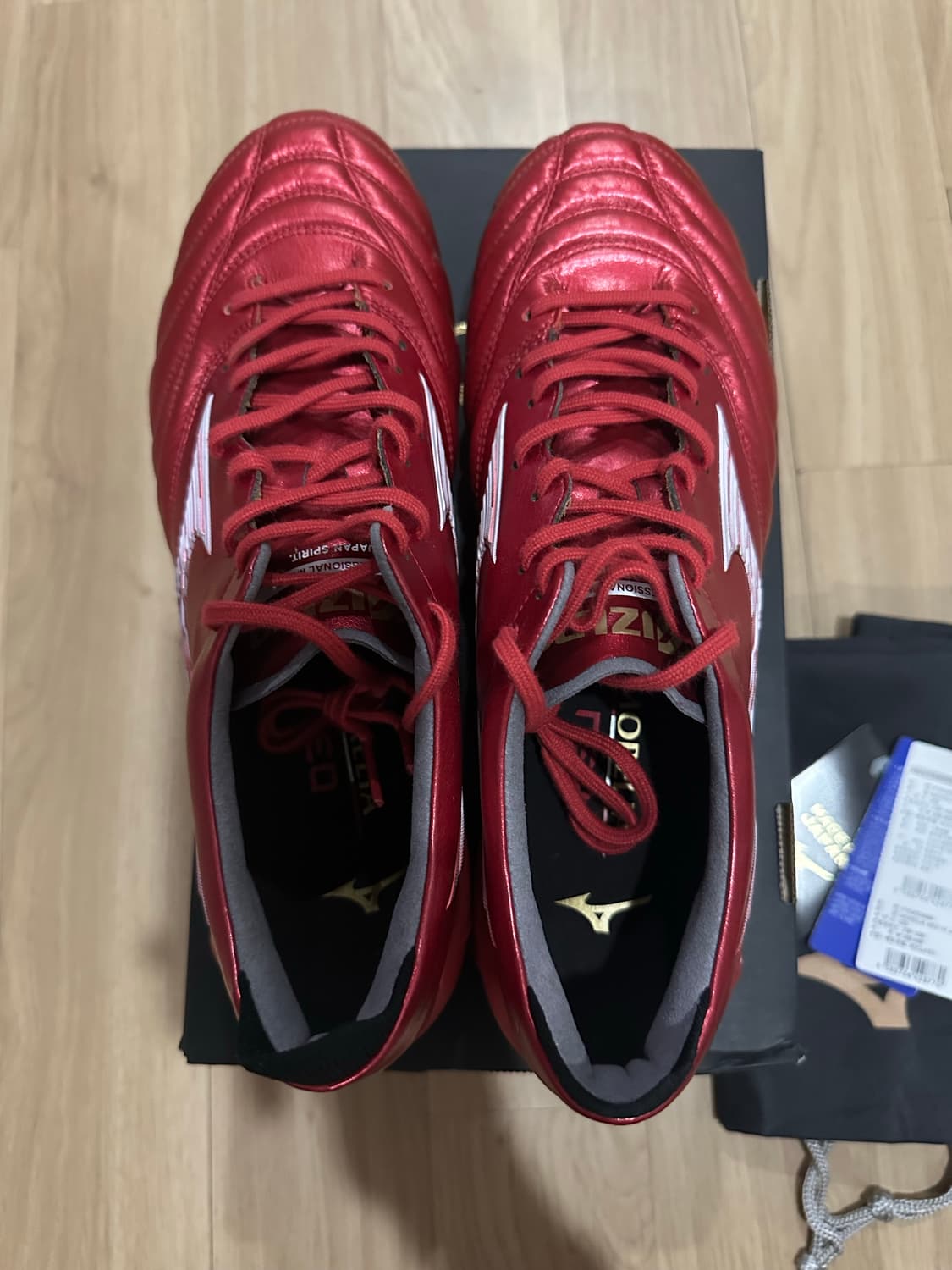 미즈노 모렐리아 네오4 JPN MD 265 루비 레드팩 축구화 상품이미지4