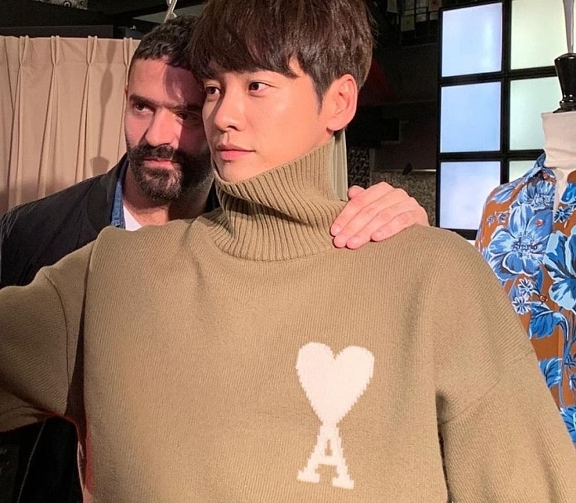 아미/인타르시아 터틀넥 베이지/M 상품이미지1