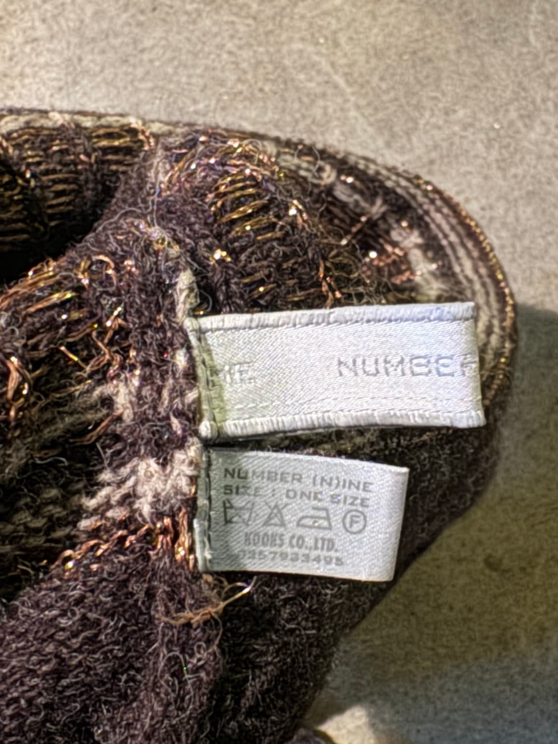 넘버나인 Number (N)ine 02AW Nowhere Man 비니 상품이미지4