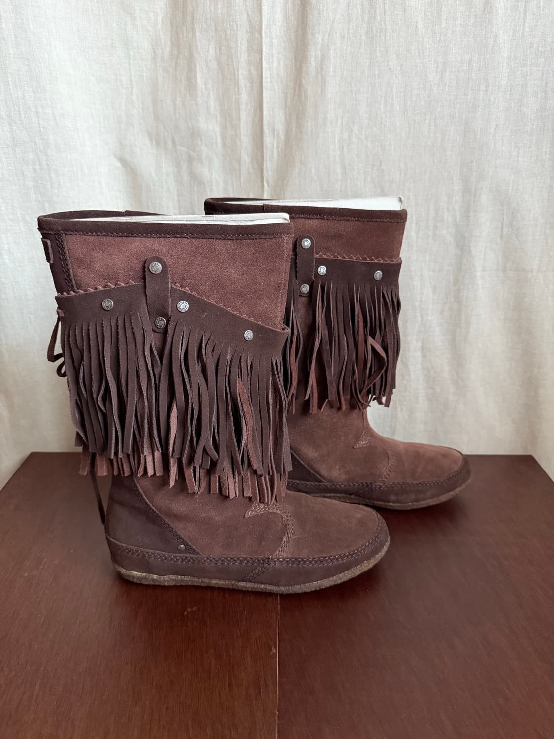 DIESEL suede fringe western boots  상품이미지1