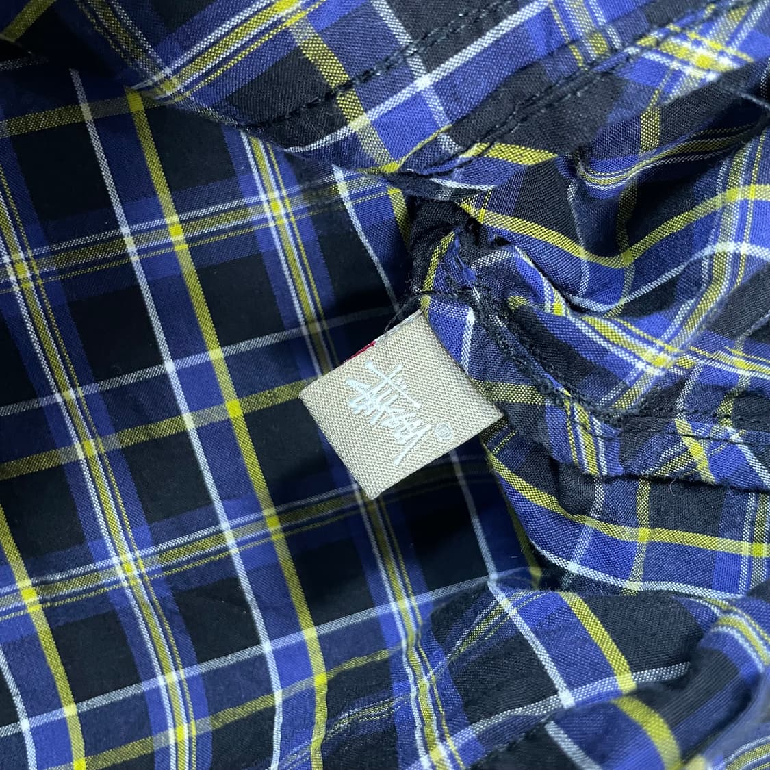 스투시 Stussy 00s 블랙 타탄 체크 필드 자켓 상품이미지6