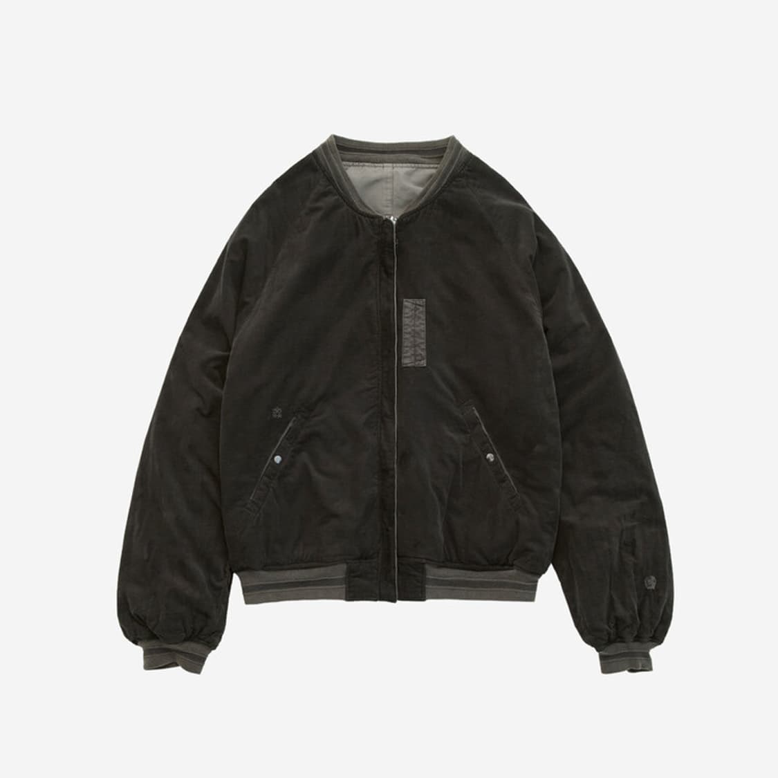 폴리테루 1011 리버시블 플로럴 수베니어 봄버 라이트 세이지 상품이미지3