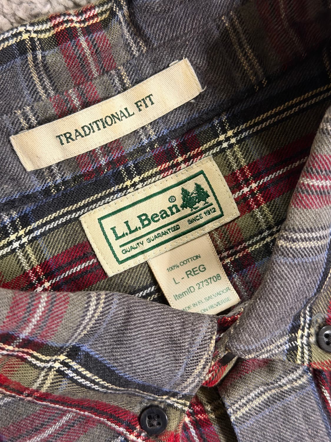 엘엘빈 타탄 체크 셔츠 상품이미지5