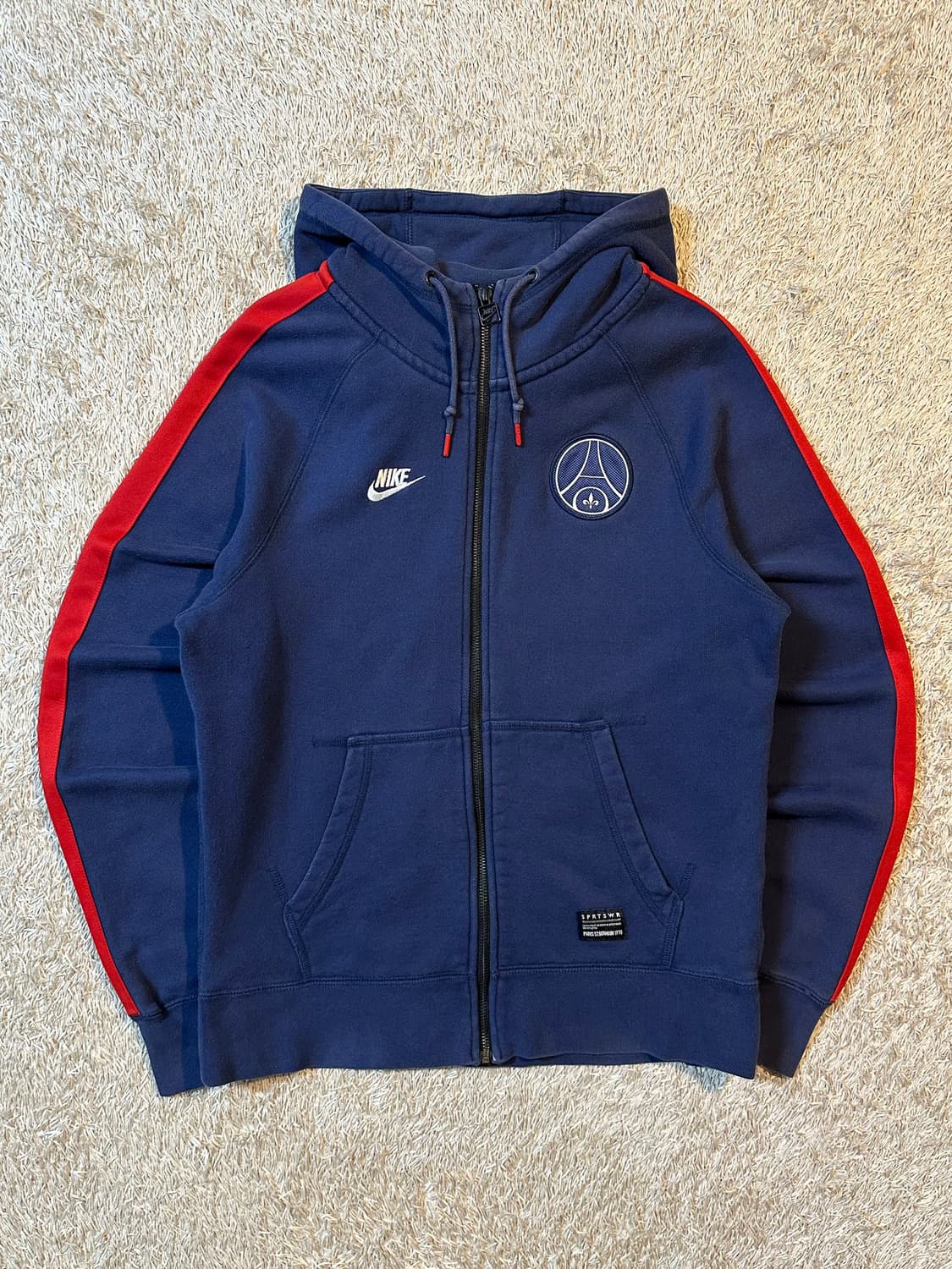 희귀) 나이키 파리생제르망 PSG 사이드라인 백로고 후드집업 상품이미지1