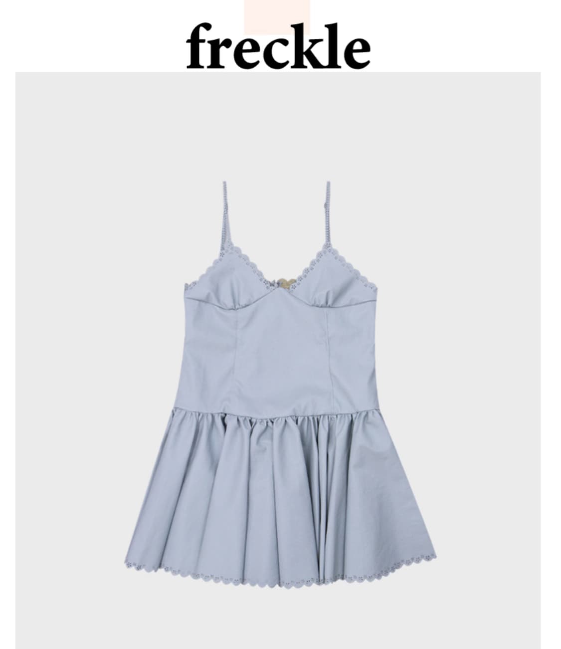 프레클 lace faux leather dress 상품이미지2