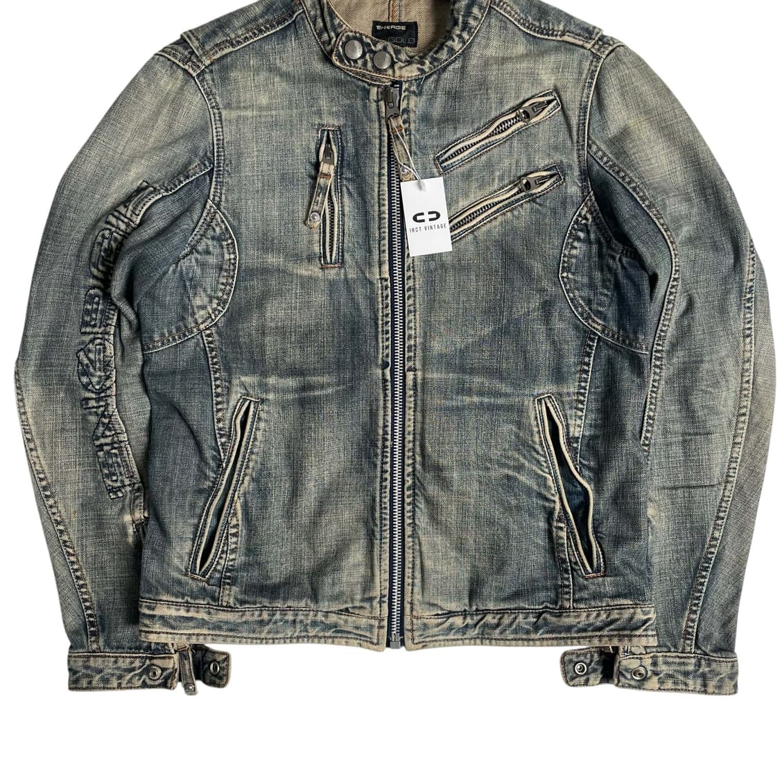 Energie 데님 싱글 라이더 집업 자켓 (italy)    상품이미지3