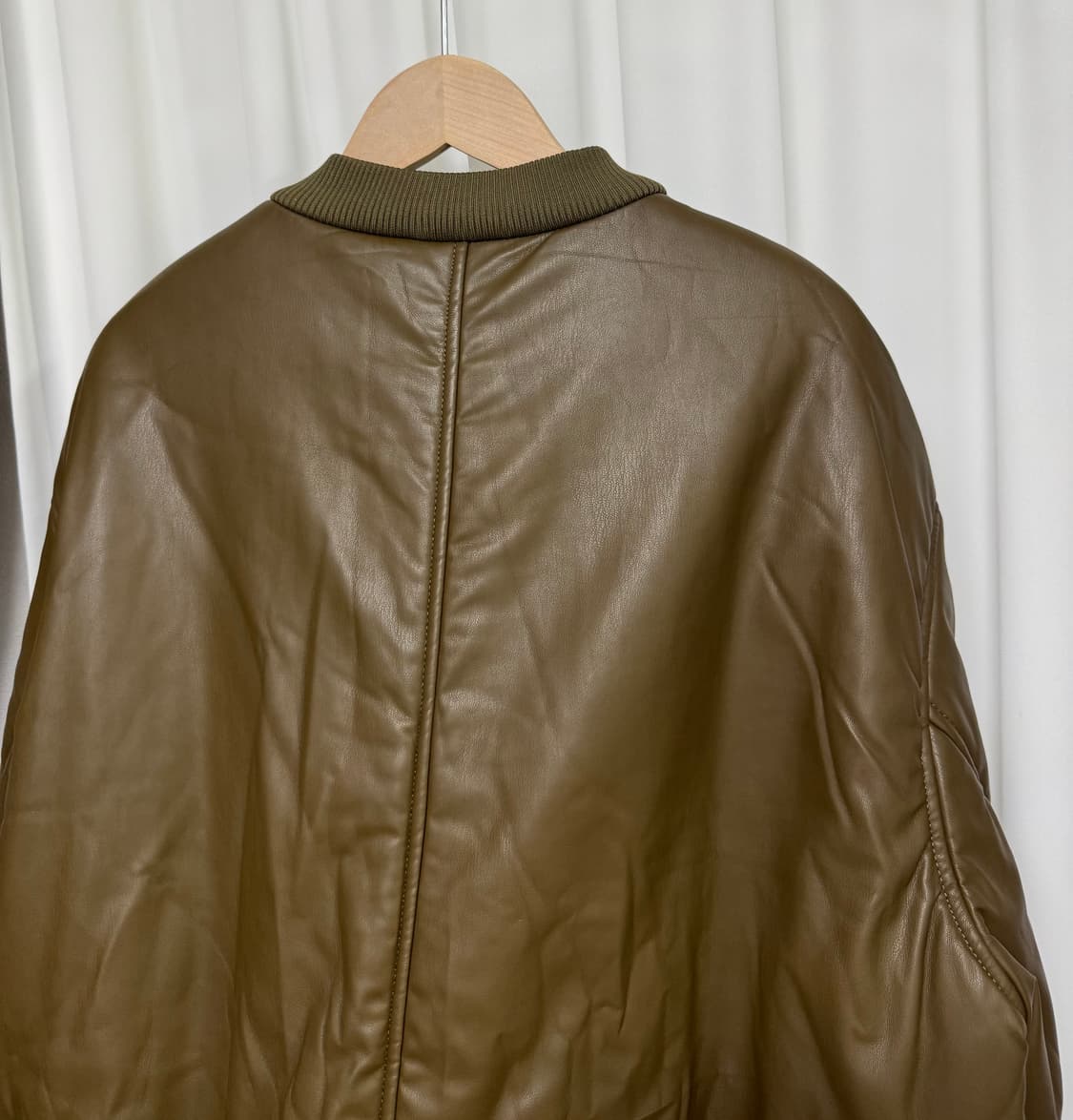 H&M 비스코스 레더 자켓 상품이미지6