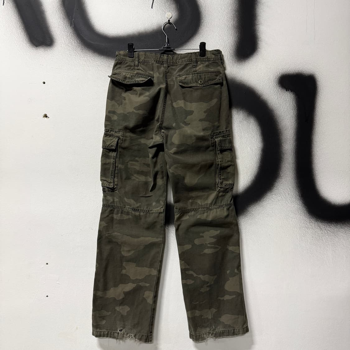 VTG 빈티지 우드랜드 풀 카모 와이드 카고 팬츠 상품이미지2