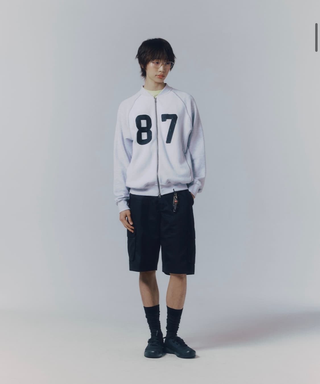 새상품(L)MMLG 스피릿 스웨트 점퍼 애쉬그레이 상품이미지1