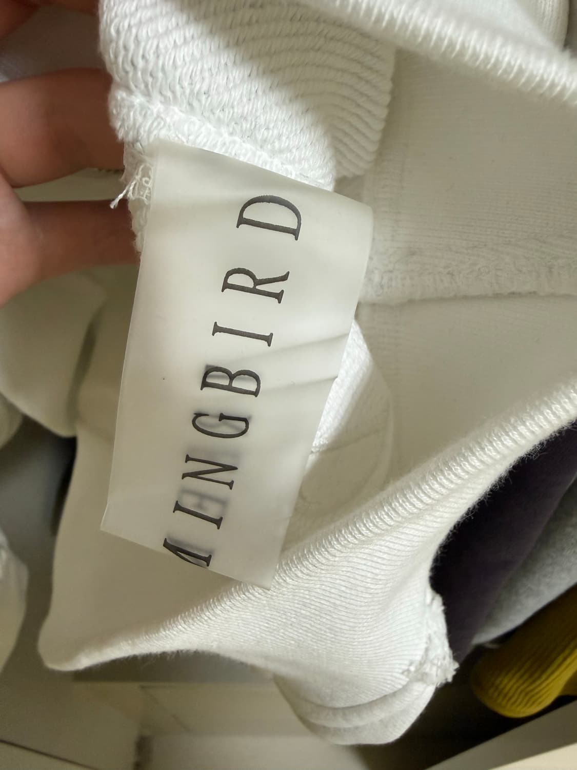 트리밍버드 sweat hoodie zip-up white 후드집업 상품이미지3