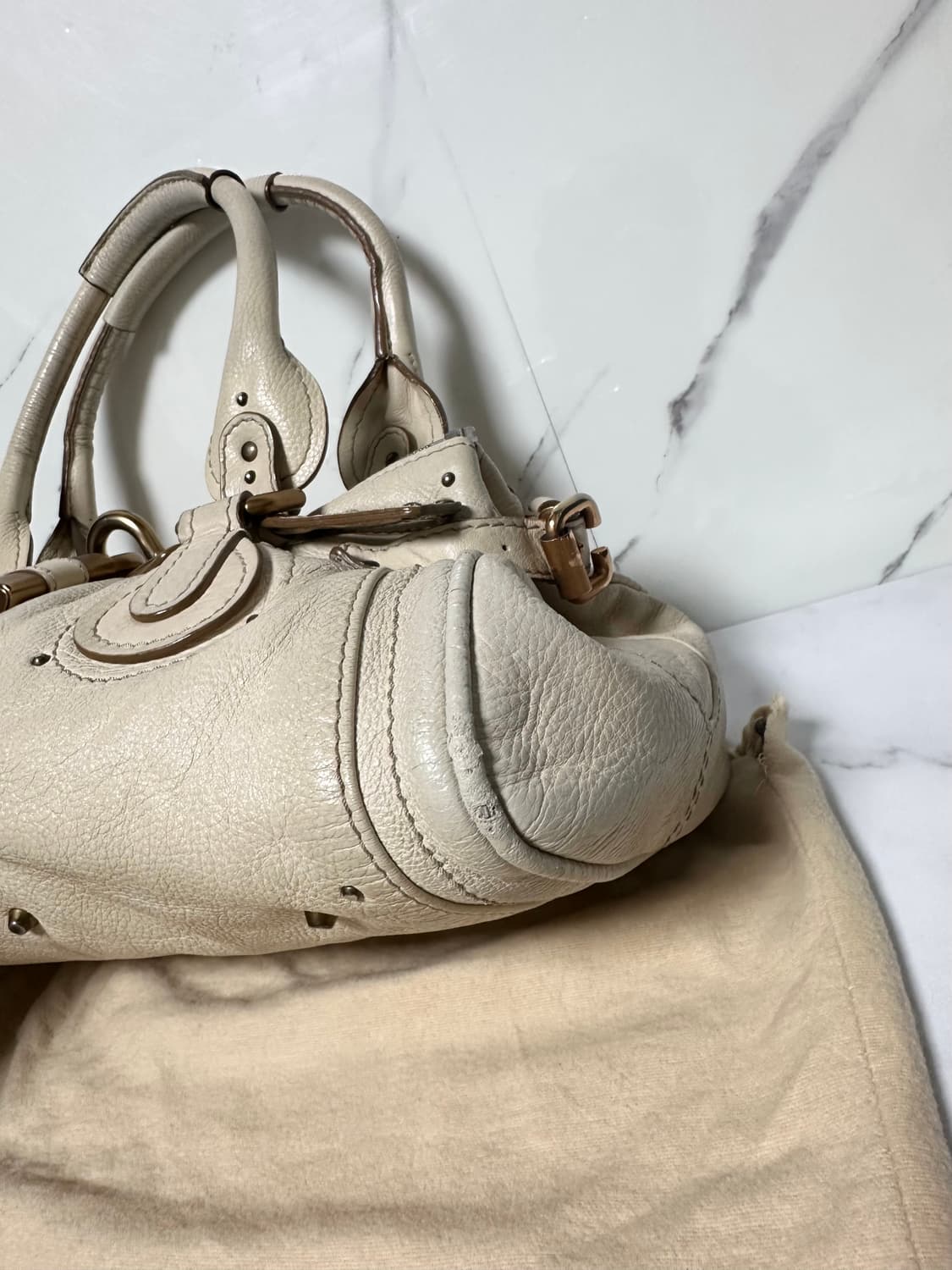 [정품] 끌로에 패딩턴백 아이보리 상품이미지7