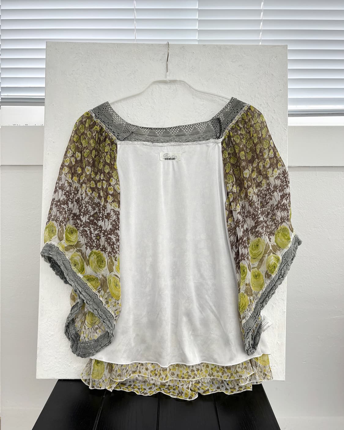 moss garden vintage floral sheer blouse 상품이미지6