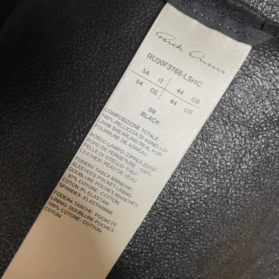 릭오웬스 바우하우스 시어링 자켓 상품이미지9