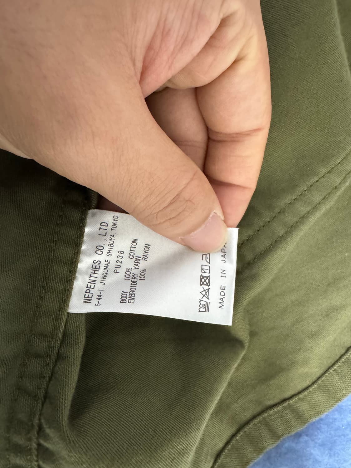 [M] 니들스 D.N. 커버올 백 사틴 올리브 상품이미지5