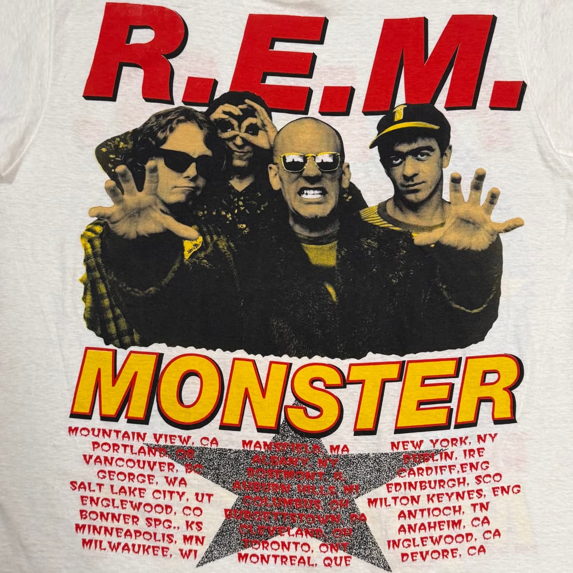 빈티지 1995 R.E.M. Monster Tour Band Tee 상품이미지6