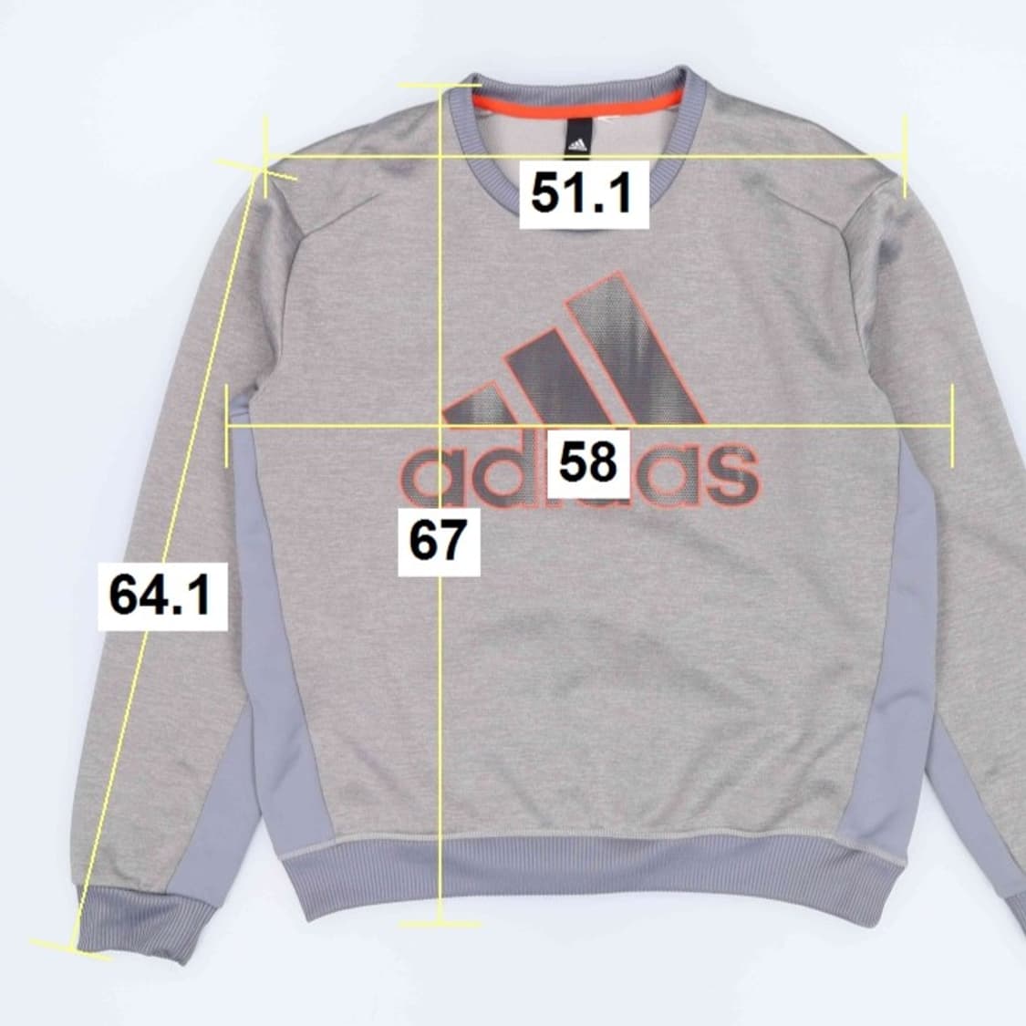 [L~XL] 아디다스 삼각 빅로고 크루넥 기능성 맨투맨 3954 상품이미지7