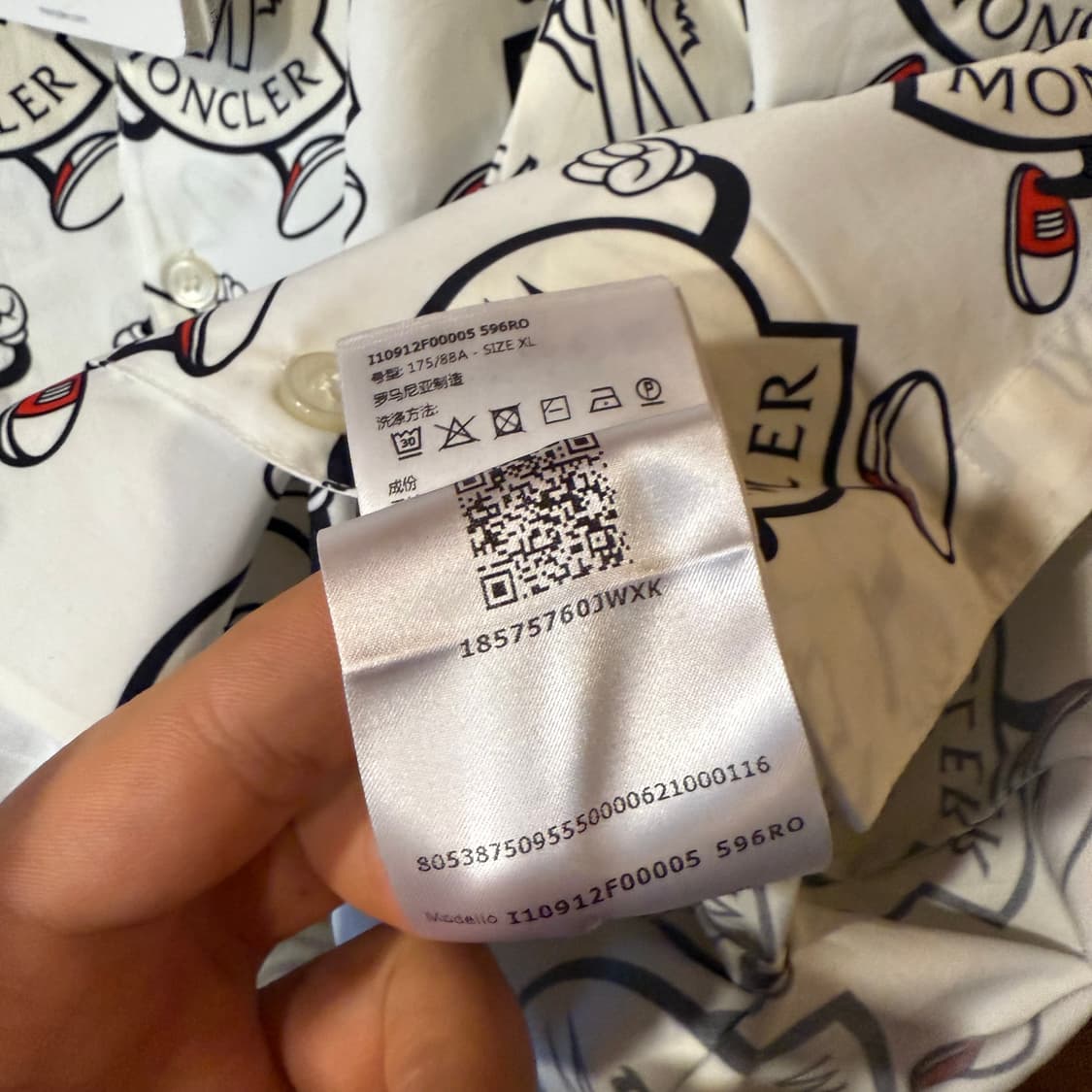 몽클레어 X 키스(kith) 콜라보 하와이안 셔츠 새상품 상품이미지8