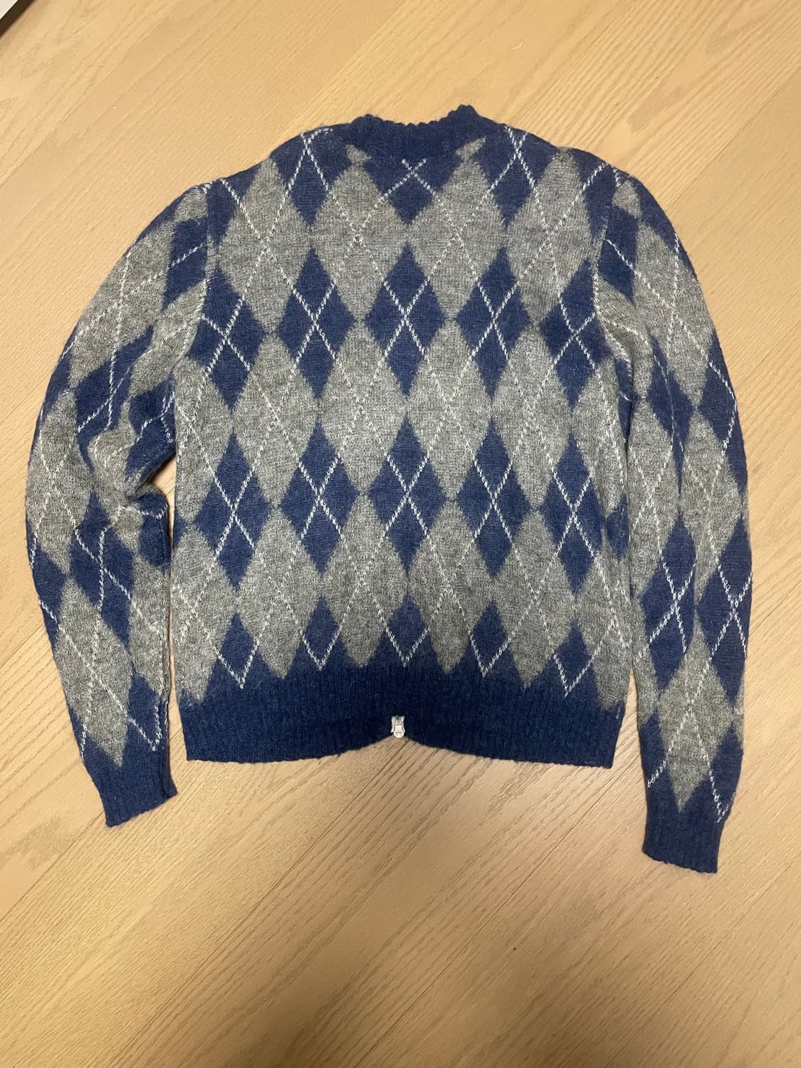 [M]기마구아스 앨리스 아가일 니트집업 상품이미지3