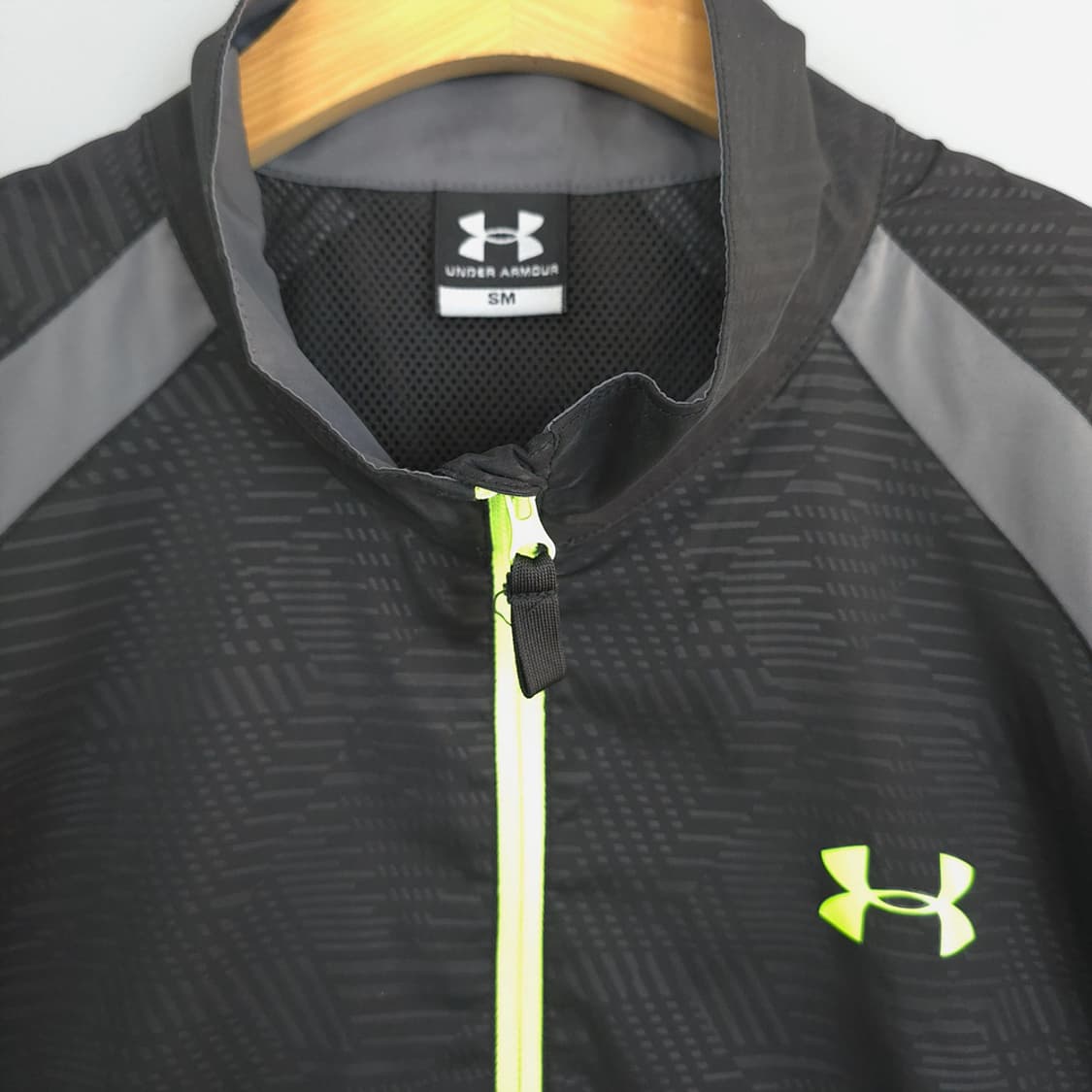 언더아머 Under Armour 반집업 반팔 티셔츠 블랙 SM 상품이미지2