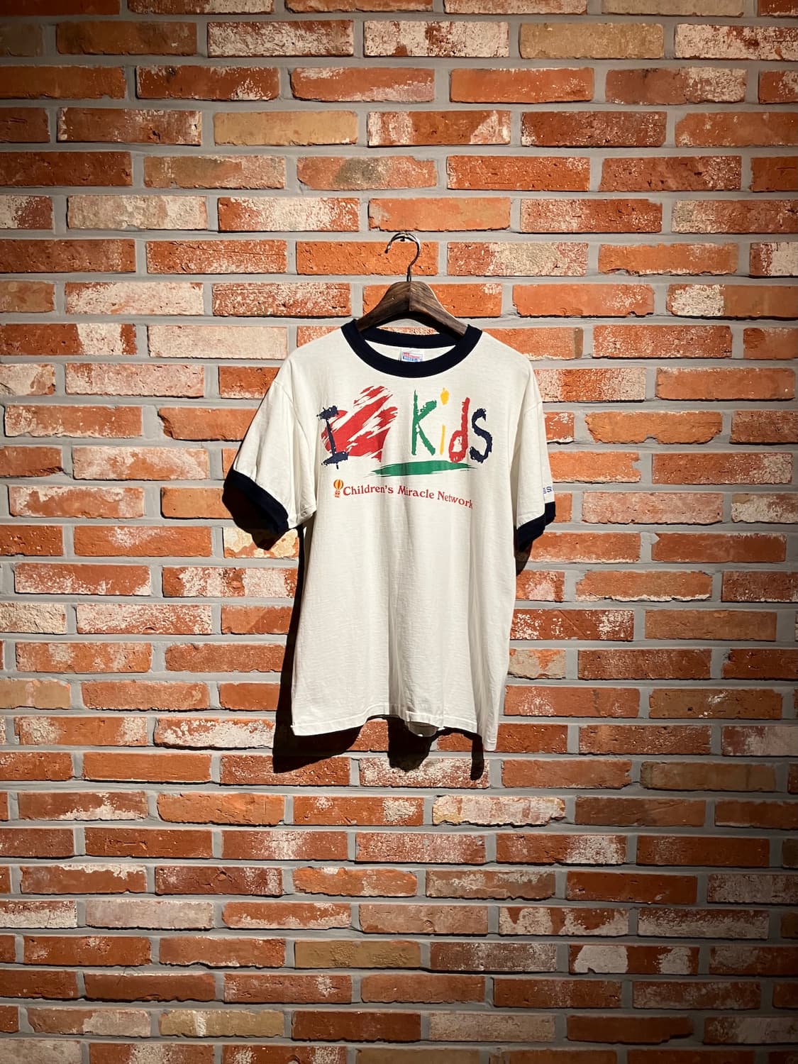 90s USA 빈티지 헤인즈 링거 티셔츠 상품이미지1