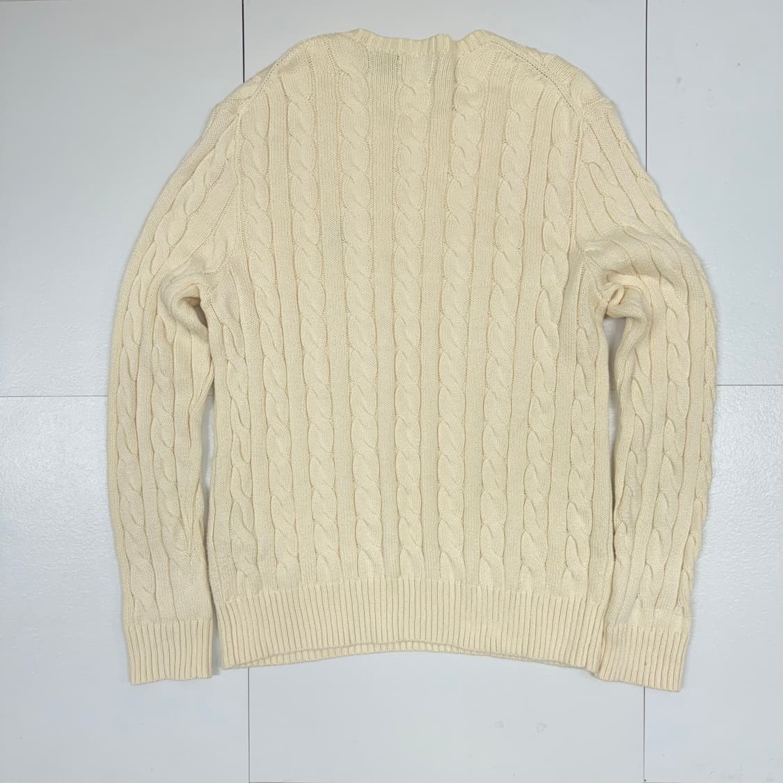 (95M)폴로랄프로렌 케이블 니트 아이보리 신형 상품이미지5