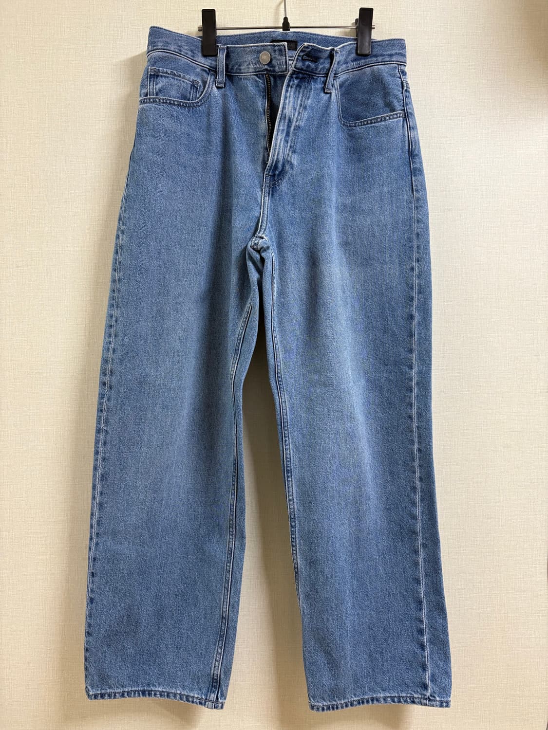 유니클로 와이드스트레이트진 31 64블루 상품이미지1