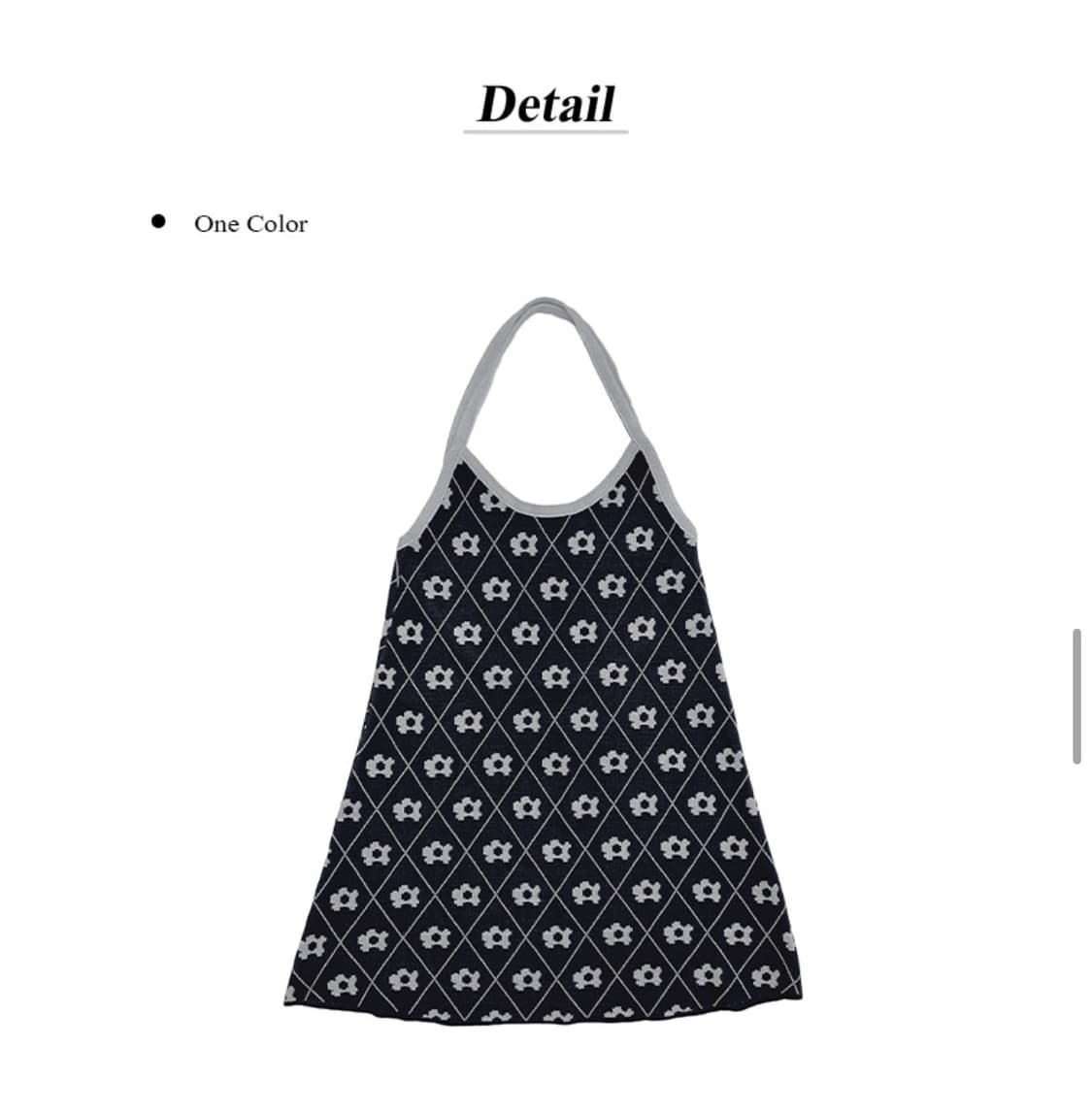 애니원모어 홀터넥 니트 원피스 상품이미지3