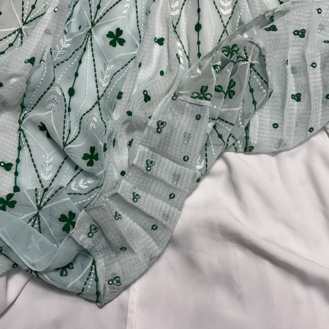 SANDRO 클로버 자수 스커트 1 상품이미지2