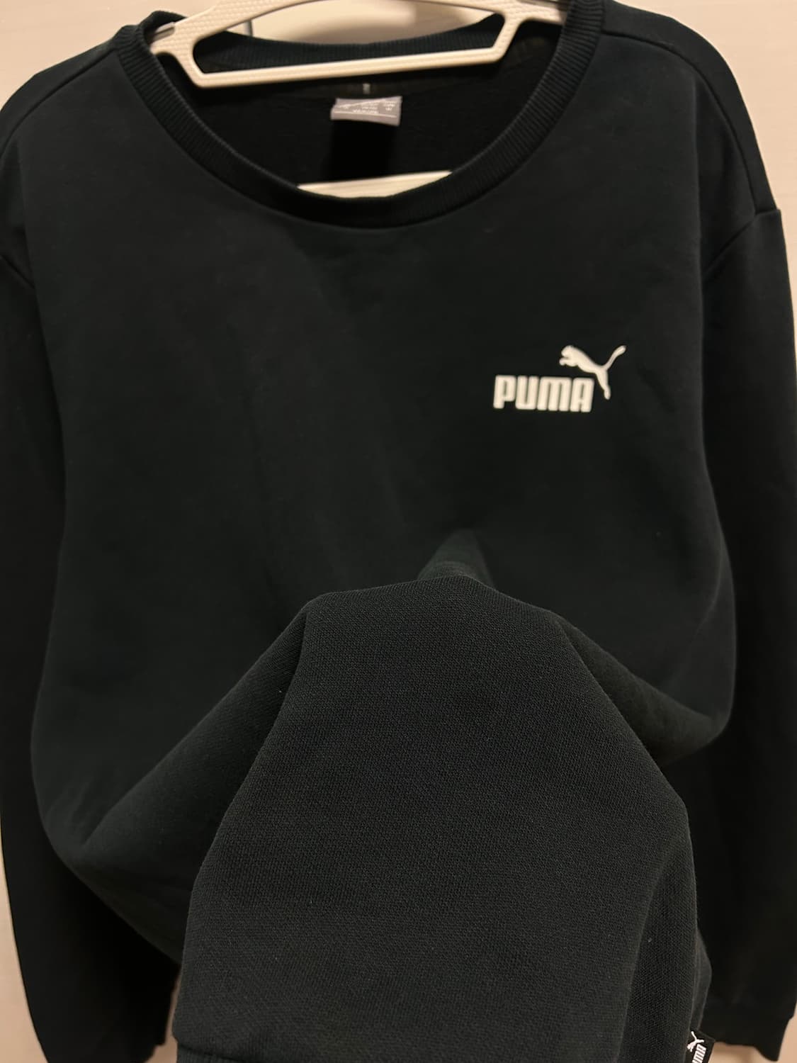 푸마 블랙 맨투맨 M / 실측 110 상품이미지5