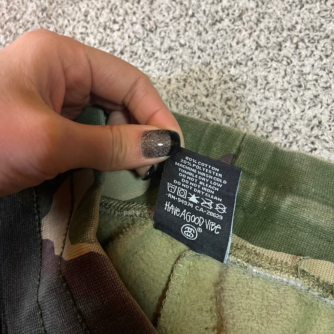 STÜSSY 스투시 카모 조거 스웻팬츠  상품이미지6