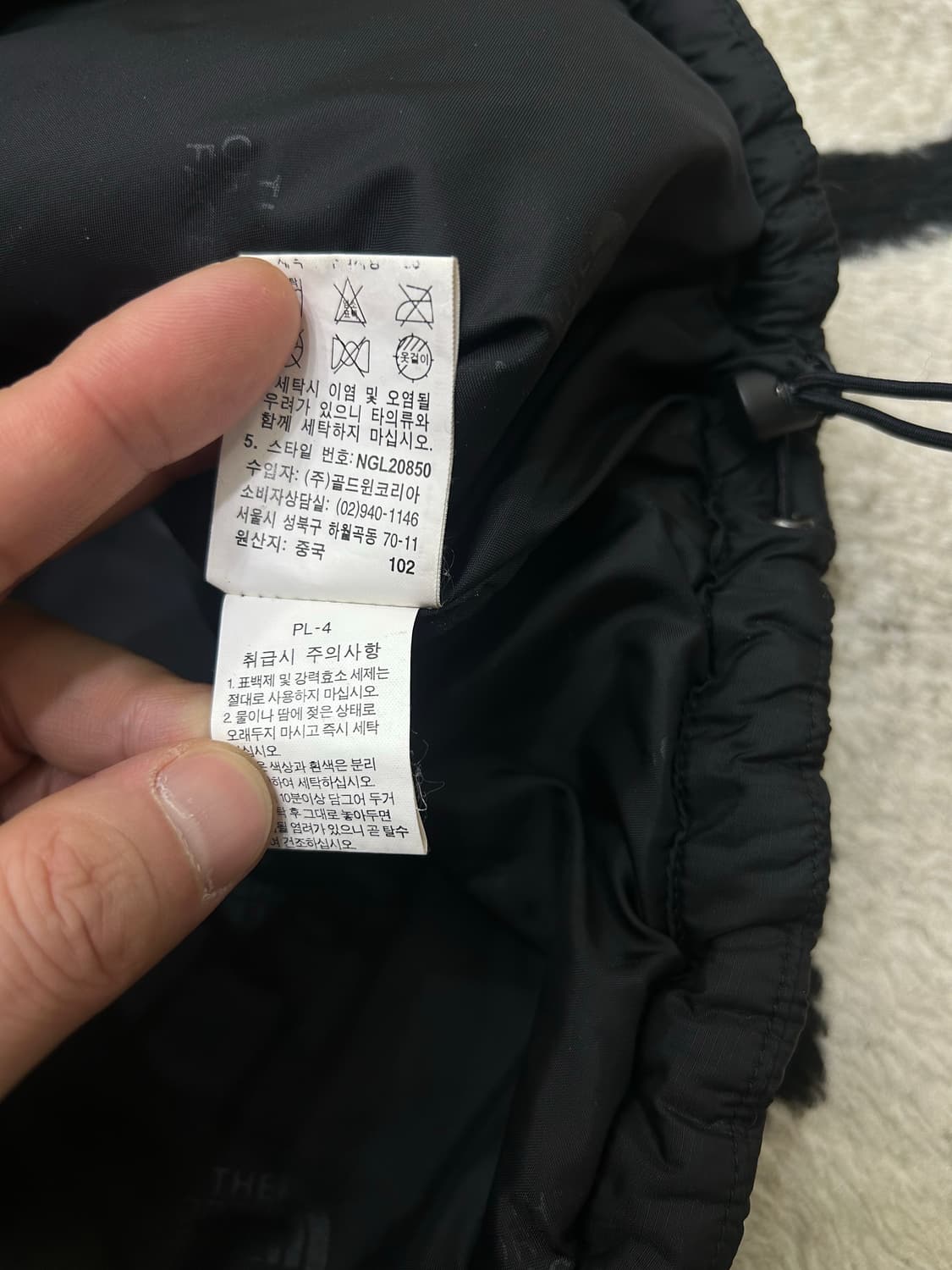 [L]노스페이스 경량 패디드 자켓/블랙 상품이미지7