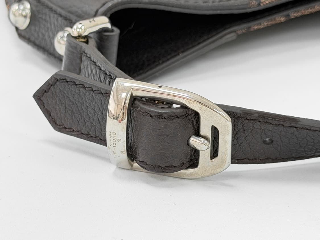 구찌 GG 캔버스 레더 트리밍 호보백 상품이미지7