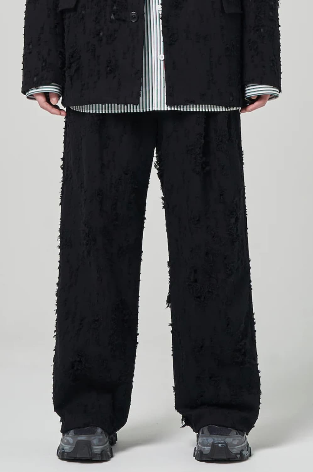 [46]준지 24ss 코튼 데미지드 팬츠 상품이미지1