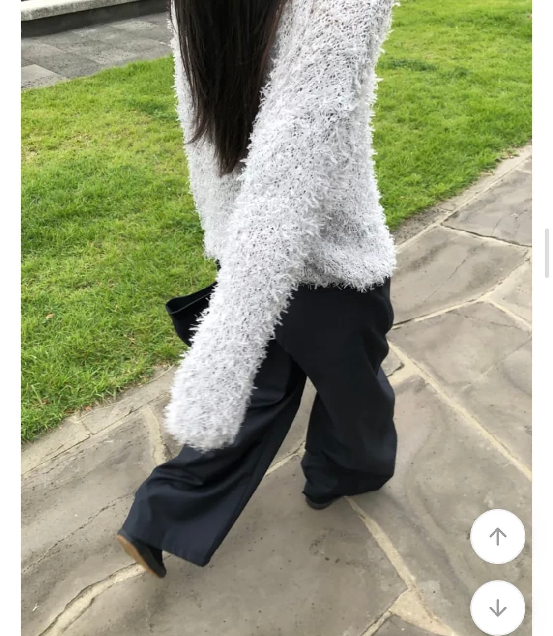 헤어리 니트 그레이 상품이미지3