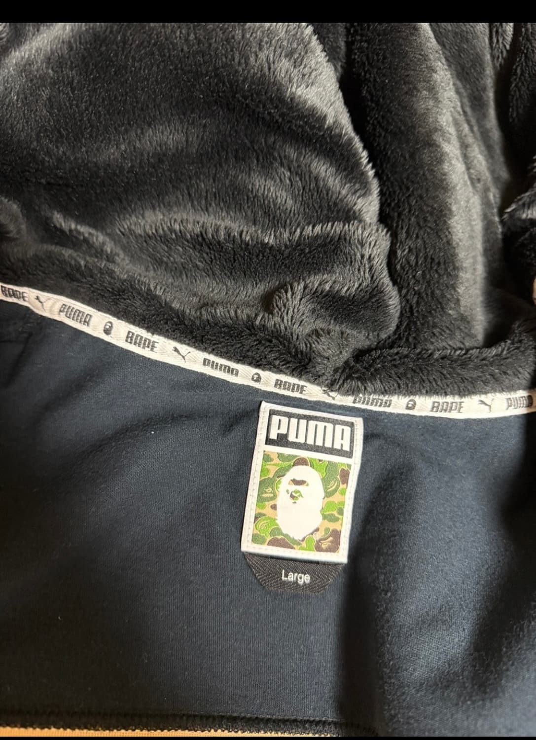 정품 베이프X퓨마 샤크후드 집업 한정판 상품이미지6