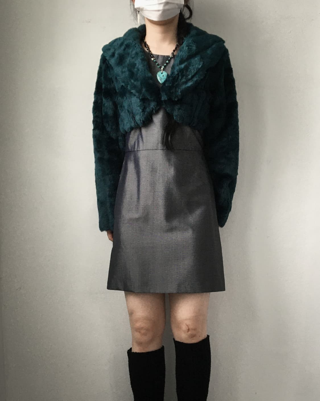 Fake fur bolero jacket 상품이미지6