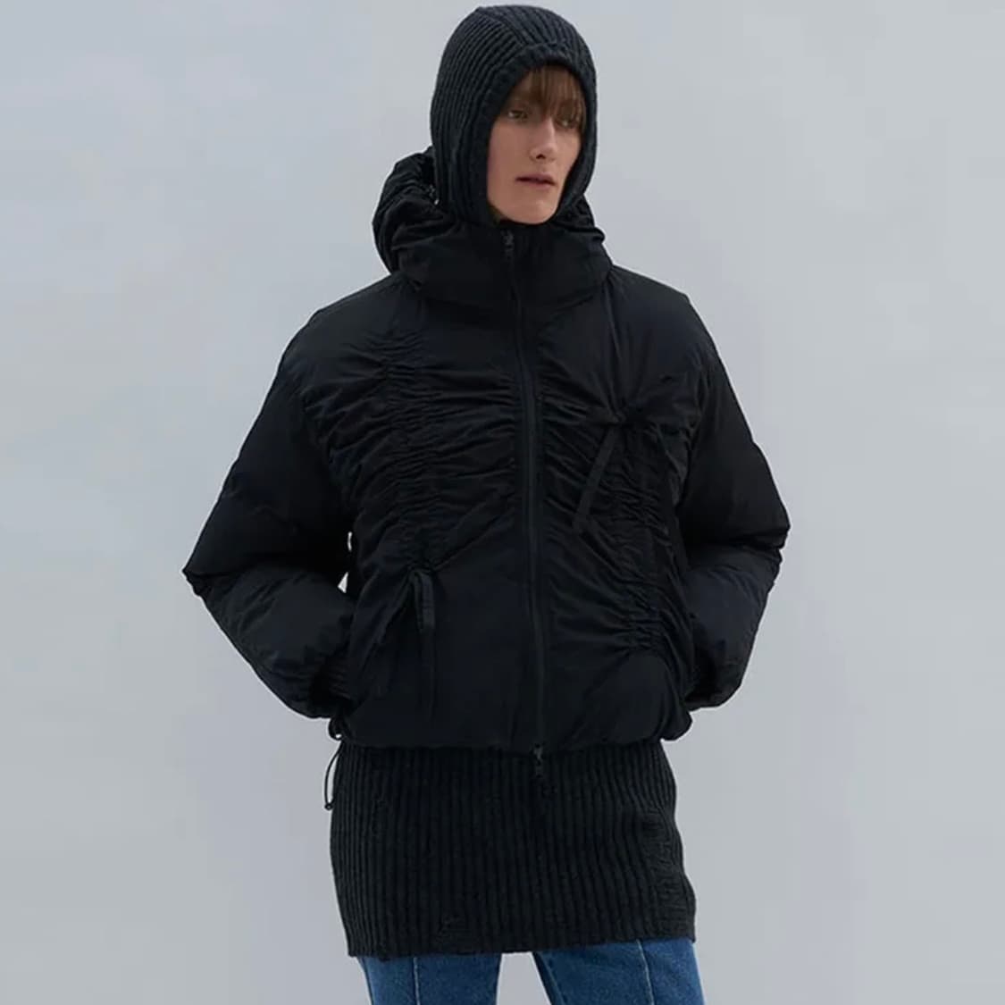 파르티멘토 패딩 블랙 새제품 상품이미지2