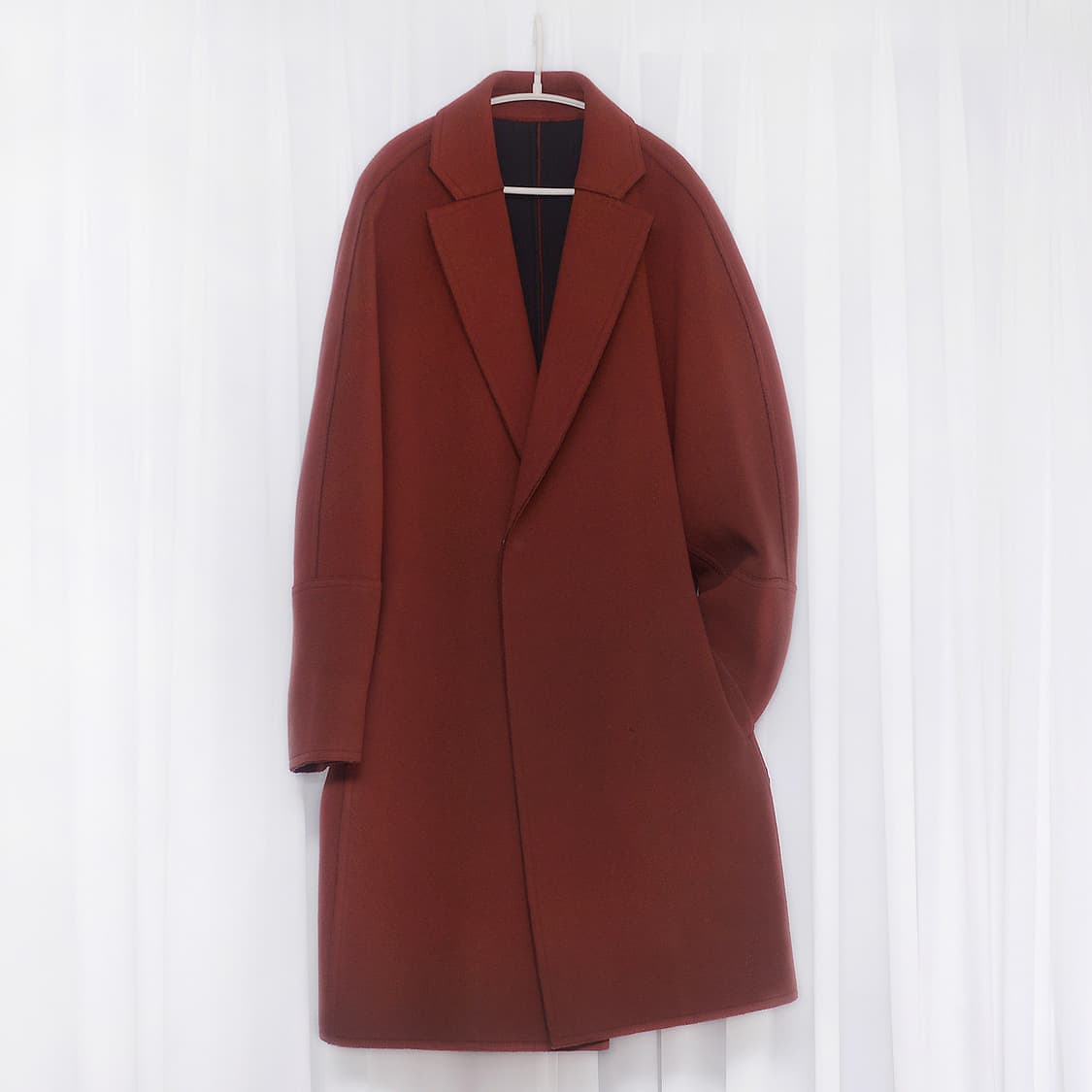 우영미 울캐시미어 핸드메이드 심플 오버코트 (100-105+) 상품이미지1