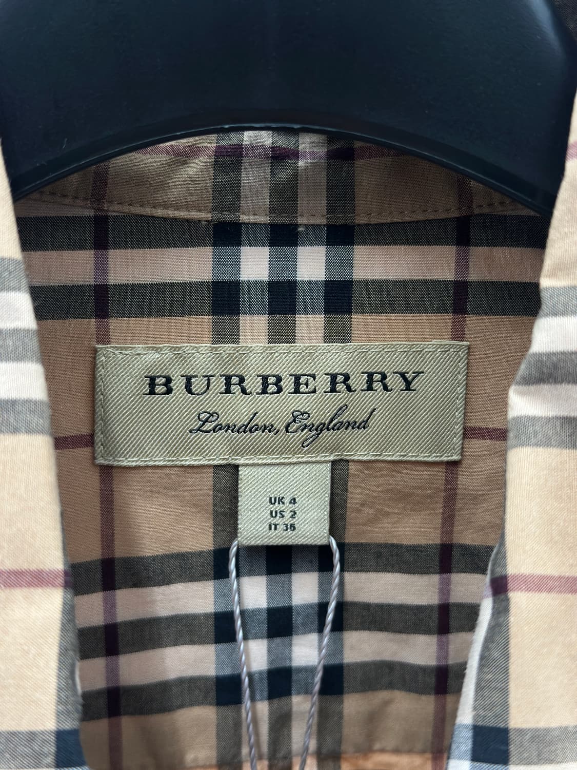 버버리 신형 노바체크 파이핑 셔츠  상품이미지5