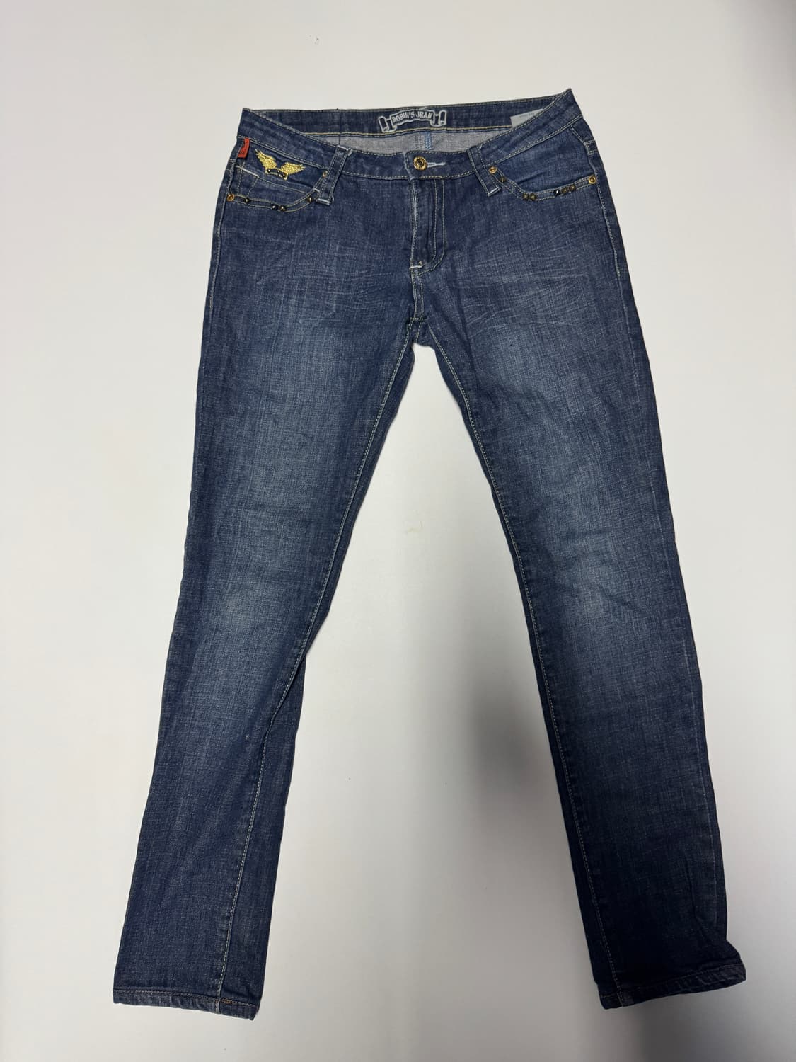 여성 로빈스진 빈티지 골드 윙 날개 데님팬츠 29.1인치 상품이미지2