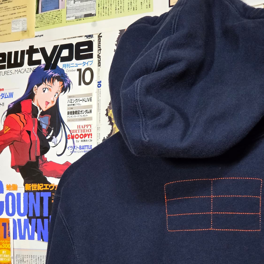 나이키 00'S 스티치 빅로고 네이비 후드집업 상품이미지6