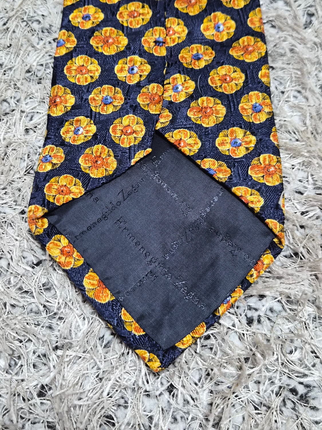 에르메네질도제냐Zegna 플라워패턴 넥타이 Free - N78 상품이미지4