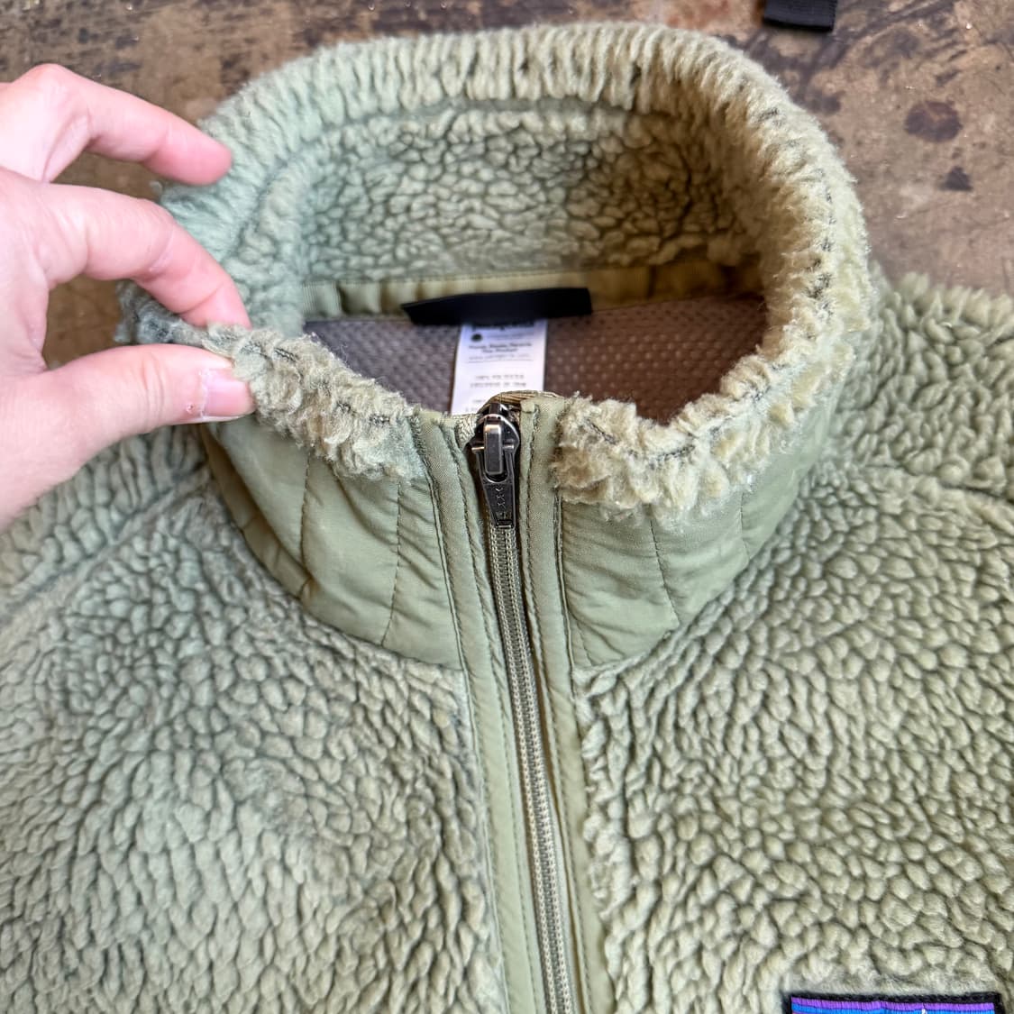 파타고니아 플리스 풀집 그린 상품이미지4